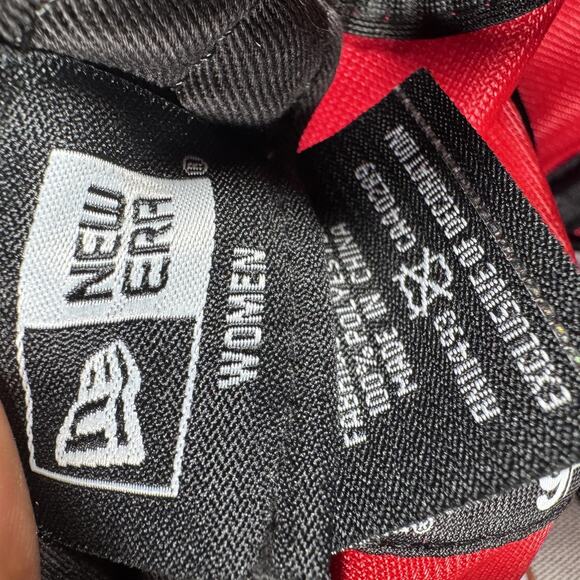 New Era 9FORTY Atlanta Falcons Women Adjustable NFL On Field Sideline Hat Red - Picture 12 of 13